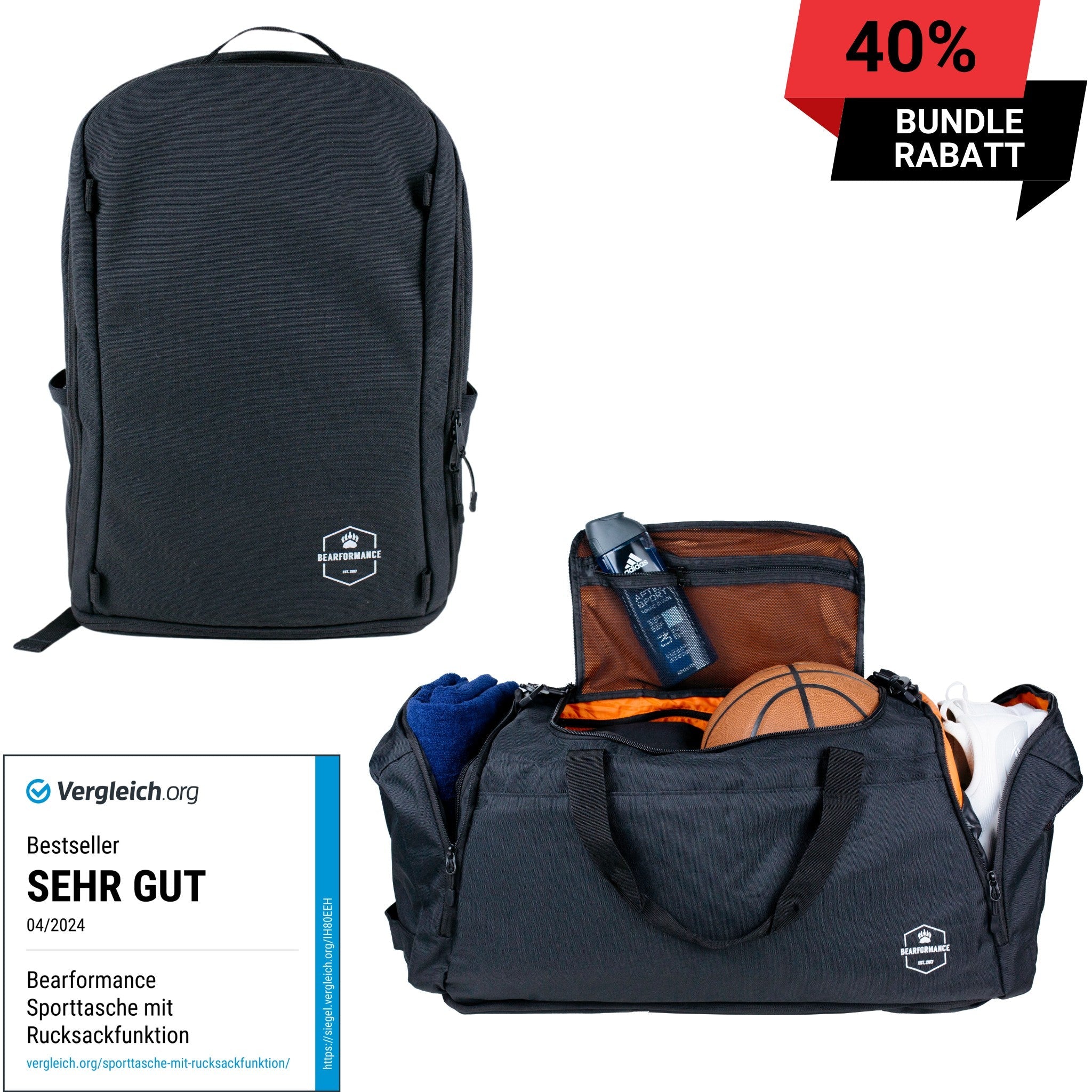 Bundle: Ultimate Backpack & Sportbag - BEARFORMANCE