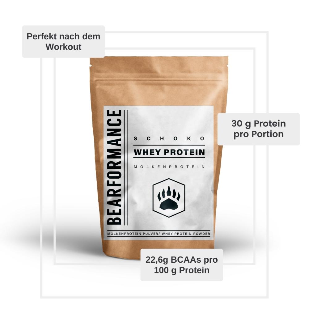 Whey Protein Pulver (900g) - BEARFORMANCE